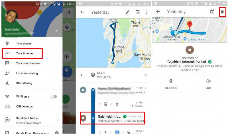 How To Delete Your Googe Maps And Location History From Google 