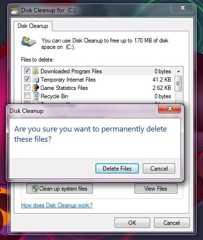 clean disk in windows 7