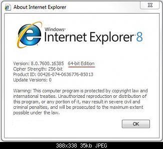 What is difference between the 32-bit and 64-bit versions of Internet Explorer